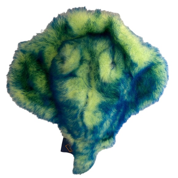 The Petting Zoo Stingray 12” Stuffed Animal Plush Yellow Blue Green  JLI 1994 - Picture 3 of 7